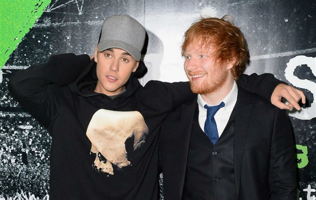 Ed Sheeran a Justin Biebera