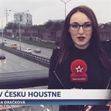 V dobch, kdy dlala reportrku na televizi Barrandov.