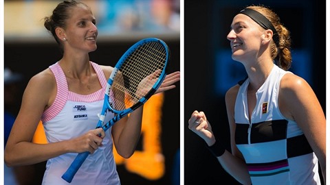 eské tenistky Karolína Plíková i Petra Kvitová na Australian Open záí. Stále...