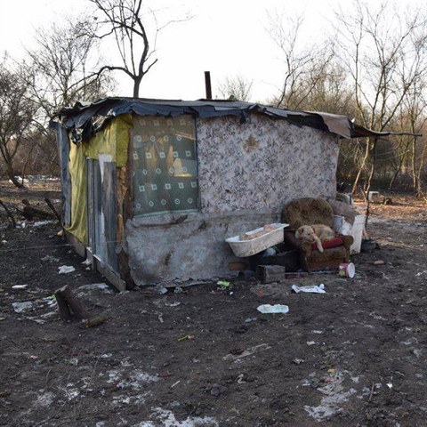 Žena (†29) žila s dvěma malými dětmi a dalšími příbuznými v chatrči na okraji Rimavské Soboty.