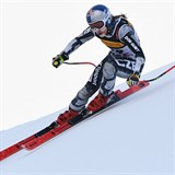 Ester Ledeck na trati superobho slalomu na mistrovstv svta v Aare.