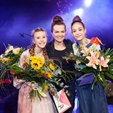 Vtzky soutee Sanremo Junior CZ/SK Aneta Kalertov a Lenka Berkeov s...