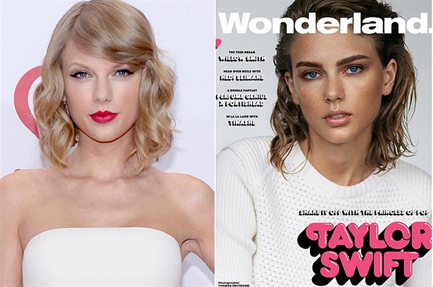 Taylor Swift jako mladá na coveru asopisu Wonderland