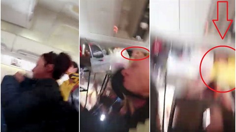 Turbulence vymrštila letušku ke stropu. Turbulence vymrštila letušku ke stropu.