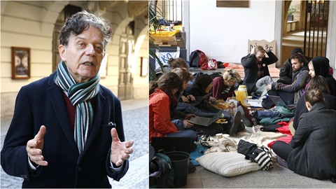 Ke stávkujícím studentům se vyjádřil také politolog Alexander Tomský. Ke stávkujícím studentům se vyjádřil také politolog Alexander Tomský.