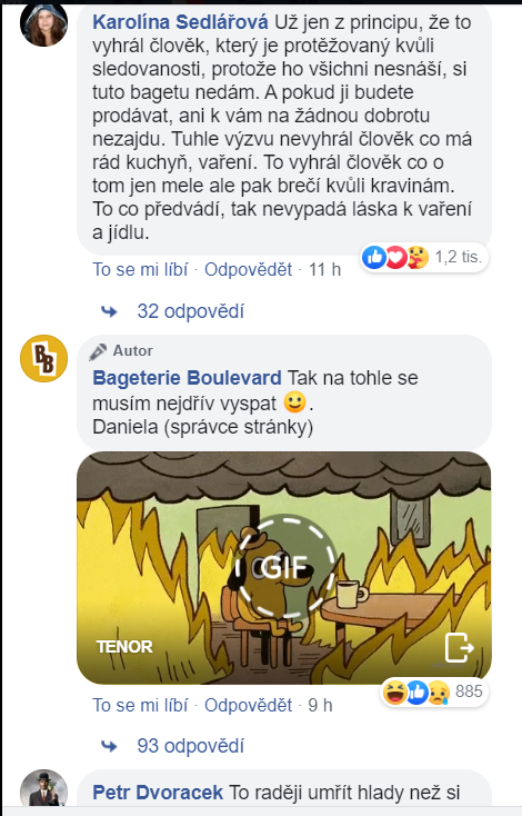 Mnozí vyhrožují bageterii bojkotem. Mnozí vyhrožují bageterii bojkotem.