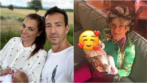 Malá Vivienne Charlotte poznala svou bohatou babičku. Malá Vivienne Charlotte poznala svou bohatou babičku.