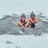 Lze v ledov Lipn si v novm roce dopli Lucie a David Kkovi.