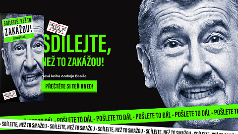 Andrej Babiš vydává novou knihu s názvem Sdílejte, než to zakážou Andrej Babiš vydává novou knihu s názvem Sdílejte, než to zakážou