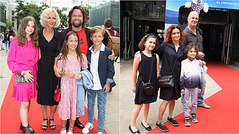 Slavné rodiny na premiéře filmu Gump. Slavné rodiny na premiéře filmu Gump.