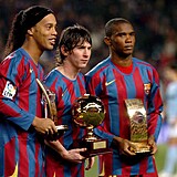 Ronaldinho, Lionel Messi a Samuel Eto'o