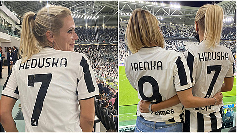 Hedvika Kollerová vyrazil fandit Juventusu Turín! Hedvika Kollerová vyrazil fandit Juventusu Turín!