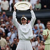 Markta Vondrouov vyhrla Wimbledon.