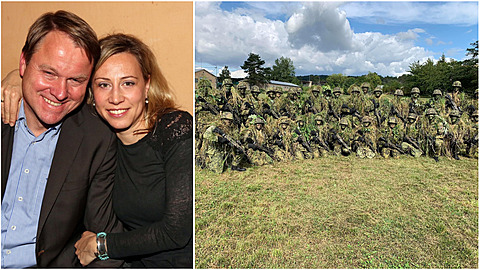 Kateina Bursíková Jacques podstupuje výcvik u aktivních záloh Armády R.