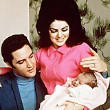 Elvis Presley, Priscilla Presley a Lisa Marie