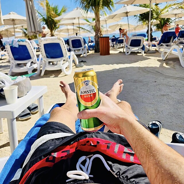 Láďa Hruška relaxuje v Dubaji