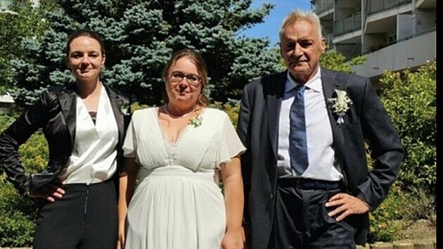 Svatba Ivana Břešťáka s Klárkou, na snímku je dcera Johana.