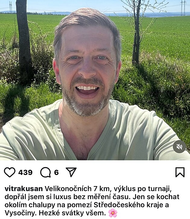 Z Instagramu Víta Rakušana.