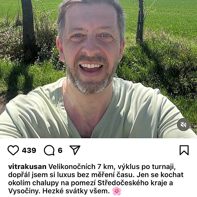 Z Instagramu Víta Rakušana.
