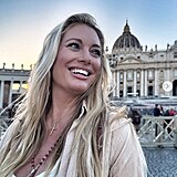 Lucie Borhyová na výletě v Římě