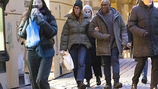 Julia Roberts se svým osobním strážcem