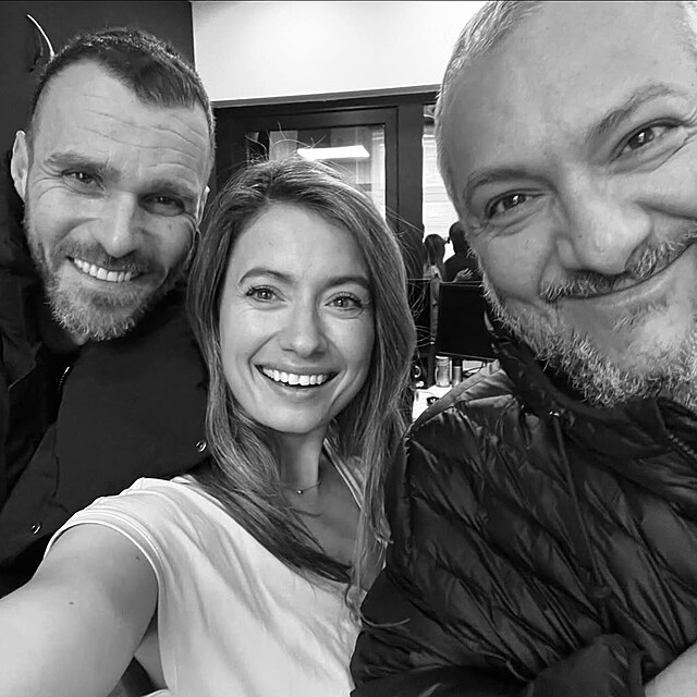 Kateřina Podrazká s Leošem Marešem a Patrikem Hezuckým