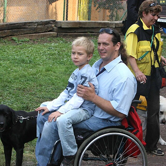 Jan Potměšil se synem