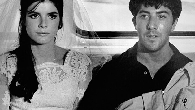 Katharine Ross a Dustin Hoffman ve filmu Absolvent