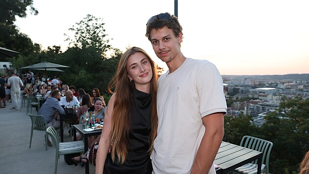 Justýna Drábková se svým přítelem