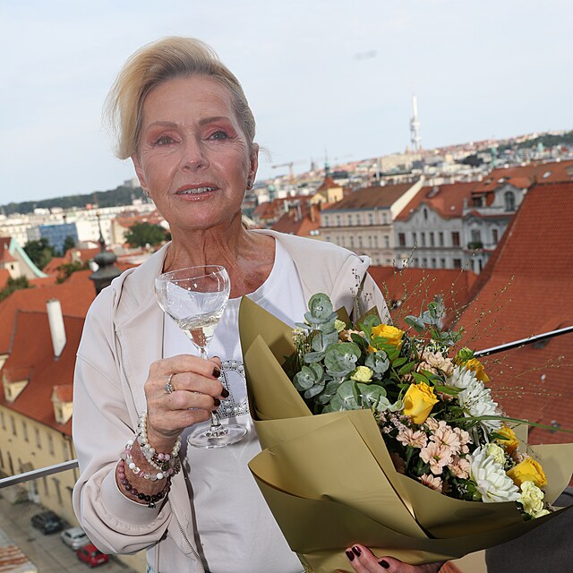 Helena Vondráčková na křtu videoklipu.