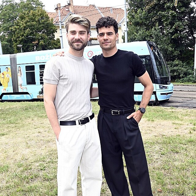 Setkání herců a tvůrců nového seriálu Boží plán : Filip Březina a Marek Lambora