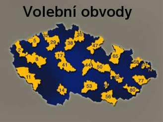 Volební obvody, kde se budou letos konat volby