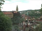 eský Krumlov. Pohled na msto.