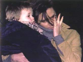 Victoria Beckhamová se svým synem