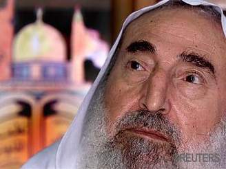 ejk Ahmed Jassin, zakladatel a duchovní vdce muslimského militantního hnutí Hamas 
