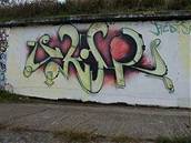 Graffiti na Bubenském nábeí