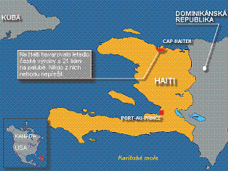 Pád letadla na Haiti
