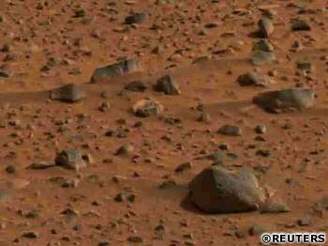 Barevný snímek z Marsu