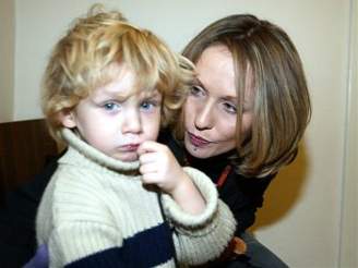 Tereza Pergnerová se synem