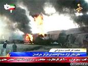 Exploze vlaku v Íránu