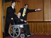 Václav Havel na vozíku