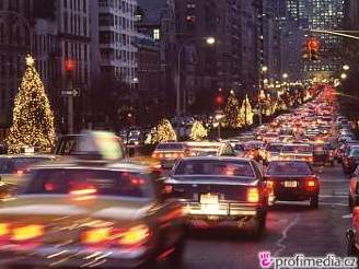 Ulice New Yorku ped Vánocemi