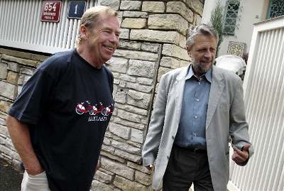 Václav Havel a Frantiek Bublan