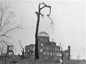 Jedna z mála budov, která zstala stát po výbuchu atomové bomby v Hiroim.