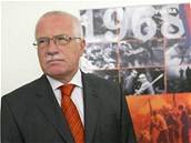 Prezident Václav Klaus na výstav