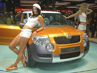 Yeti v otevené verzi kabrio se pedstavil na autosalonu ve Frankfurtu na podzim 2005