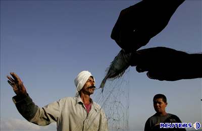 Palestintí rybái se vrátili do Gazy.