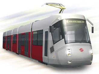 Nová nízkopodlaní tramvaj koda T14
