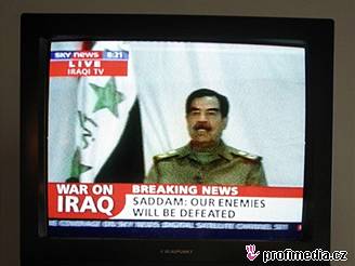 Saddm Husajn v televizi v beznu 2003