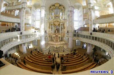 Zrekonstruovaný oltá v dráanské katedrále Frauenkirche